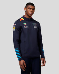 Oracle Red Bull Racing Unisex Official Teamline 1/4 Zip Midlayer - Night Sky - Formula 1