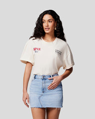 Oracle Red Bull Racing Unisex Checo Vintage Oversized Tee - Ecru - Checo Perez Red Bull Vintage Tee