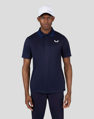 Midnight Navy Golf Tonal Stripe Polo - Tonal Stripe Polo in Midnight Navy