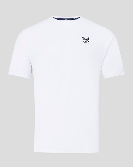 Mens AMC Short Sleeve Performance T Shirt – White