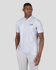 Men's Golf Printed Polo - Stone Grey Printed Polo for Men