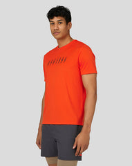 Castore Men’s Flow Short Sleeve Graphic T-Shirt - Deep Orange