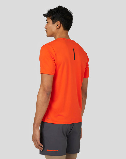 Castore Men’s Flow Short Sleeve Graphic T-Shirt - Deep Orange