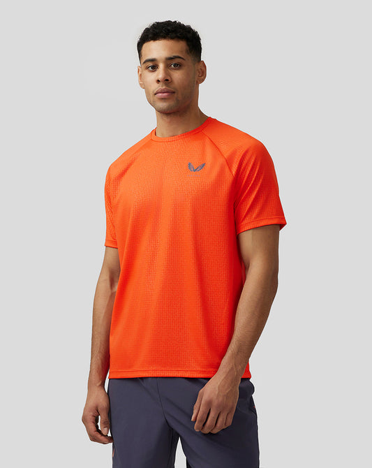 Castore Men's Adapt Short Sleeve Printed T Shirt - Orange