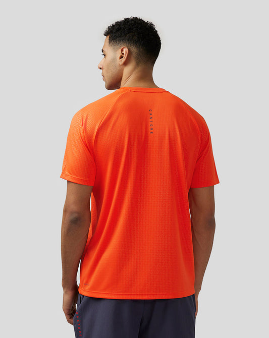 Castore Men's Adapt Short Sleeve Printed T Shirt - Orange