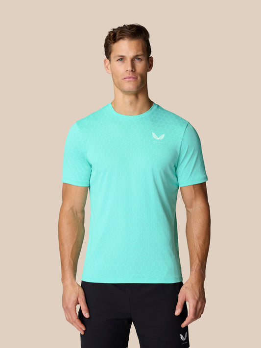 Aqua Blue Nike Light Aqua Shirt Nike Dri-FIT One Logo Women's