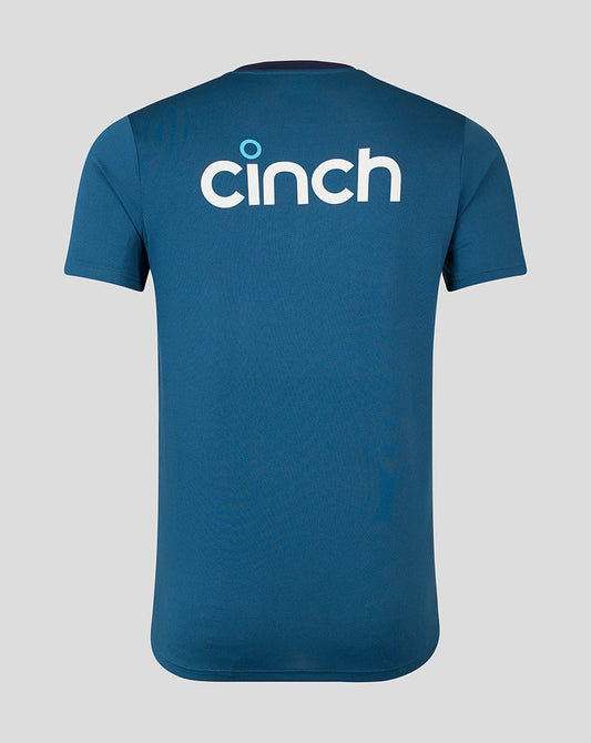 Men England Cricket Short Sleeve Training T-shirt - Blue