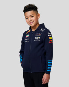 Oracle Red Bull Racing Junior Official Teamline Full Zip Hoodie - Night Sky - Red Bull Racing Apparel
