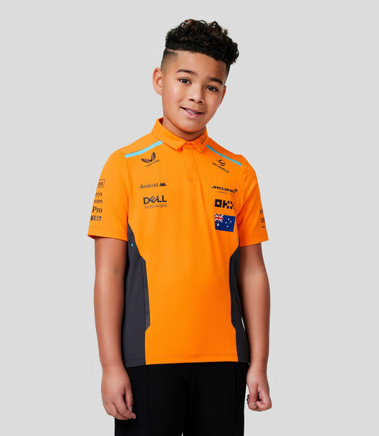 McLaren Junior Official Teamwear Polo Shirt Oscar Piastri Formula 1