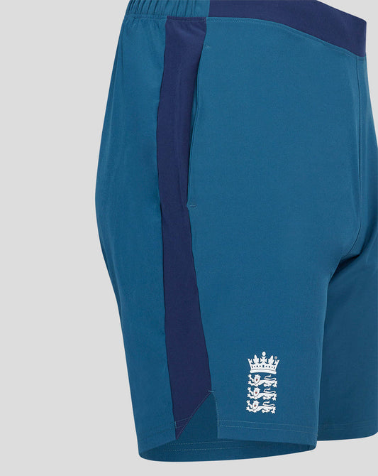 Men England Cricket Woven Training Shorts - Blue