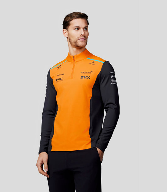 McLaren Mens Official Teamwear Quarter Zip Top Formula 1