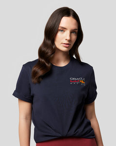 Oracle Red Bull Racing Unisex Core T-shirt Full Colour Logo - Night Sky - Red Bull Racing Core T-shirt