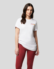Oracle Red Bull Racing Unisex Core T-shirt Full Colour Logo - White - Red Bull Racing Logo T-shirt
