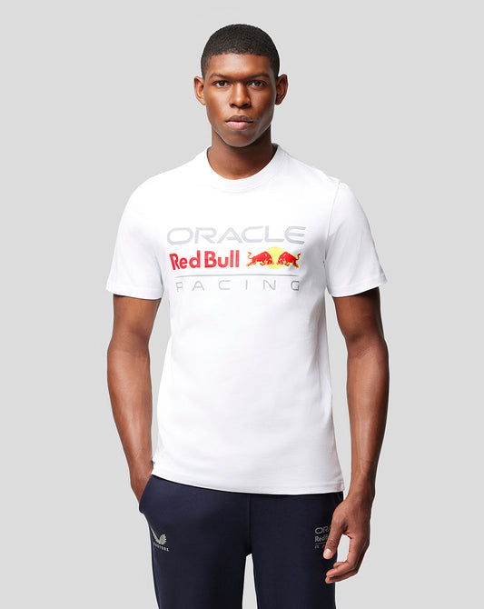 Oracle Red Bull Racing Unisex Large Front Logo T-shirt - White