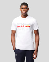 Oracle Red Bull Racing Unisex Large Front Logo T-shirt - White