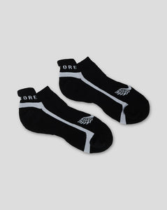 Golf Performance Ankle Socks - Black Ankle Socks for Golf in Black