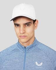 Men's White Performance Cap - Lightweight Breathable Cap for Sports and Outdoors