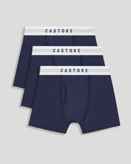 Men's Peacoat Boxer Shorts - 3 Pack - Premium Cotton Underwear for Everyday Comfort