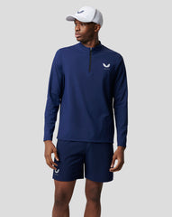 Men's Peacoat Protek Mid Layer 1/4 Zip - Performance Training Pullover