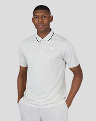 Stone Grey Golf Tipped Polo - Classic Stone Grey Tipped Polo for Golf