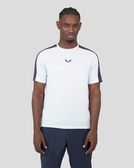 Men's Ice Blue Cobalt Capsule Mesh Mix Tee - Breathable Sports Tee for Active Days