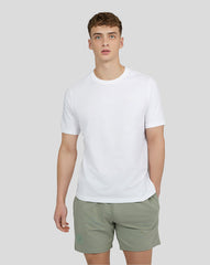 Men's Embroidered Logo T-shirt – White, Soft & Stylish T-shirt for Daily Wear