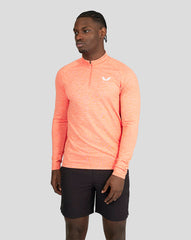 Men's Core Essentials Standard 1/4 Zip - Red - Stylish Comfortable Quarter Zip for Everyday Wear