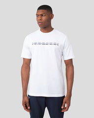 Men's White Graphic Short Sleeve Tee - Casual Everyday Printed T-Shirt for Men