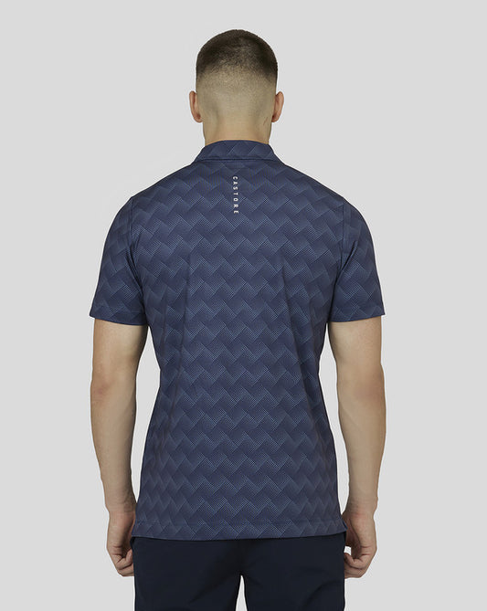 MEN'S ENGINEERED KNIT POLO TOP