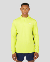 Men's Colour Block 1/4 Zip - Citrus