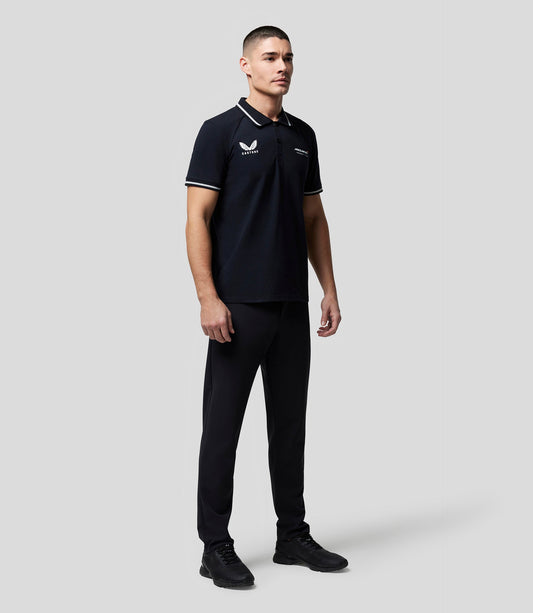 قميص بولو ماكلارين أكتيف ثنائي العلامة التجارية باللون الأسود