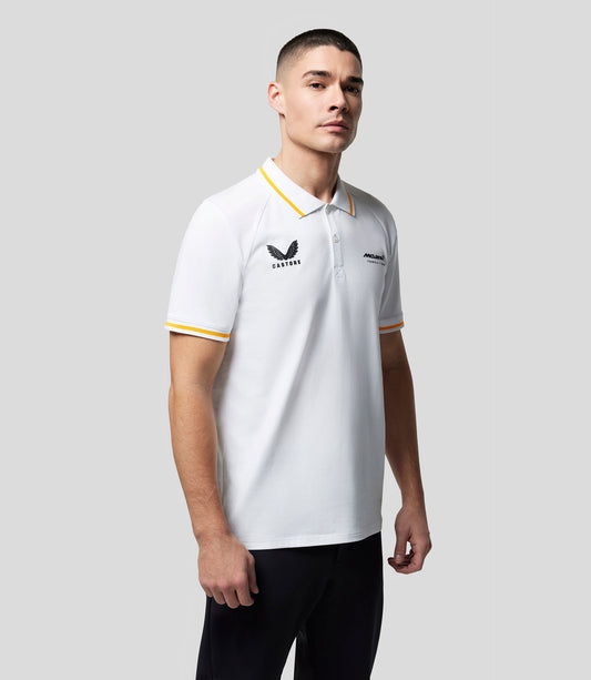 قميص بولو ماكلارين أكتيف ثنائي العلامة التجارية أبيض
