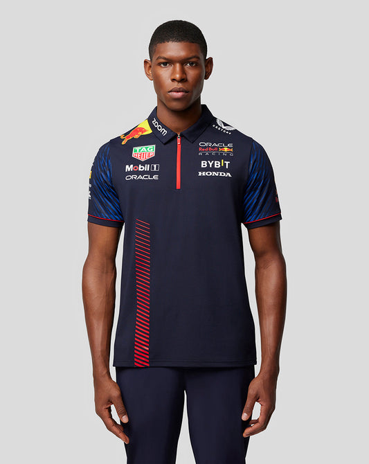 Oracle Red Bull Racing Mens Short Sleeve Polo Shirt - Night Sky
