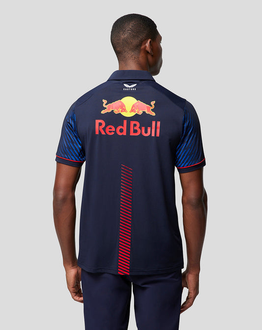 Oracle Red Bull Racing Mens Short Sleeve Polo Shirt Driver Max Verstappen - Night Sky