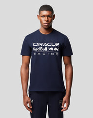 Oracle Red Bull Racing Unisex Large Front Logo T-shirt - Night Sky - Red Bull Racing Logo T-shirt